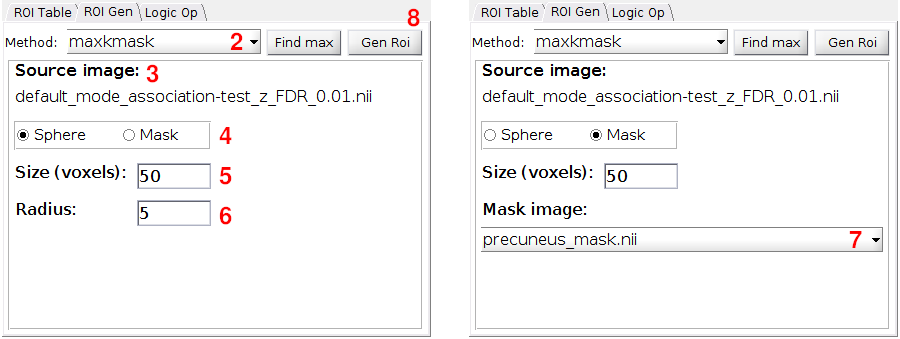 Selecting the source image