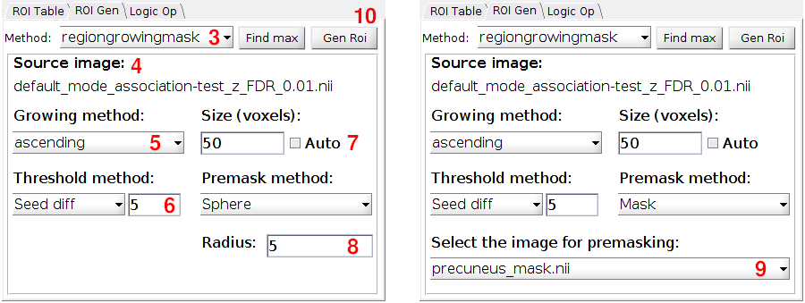 Selecting the source image